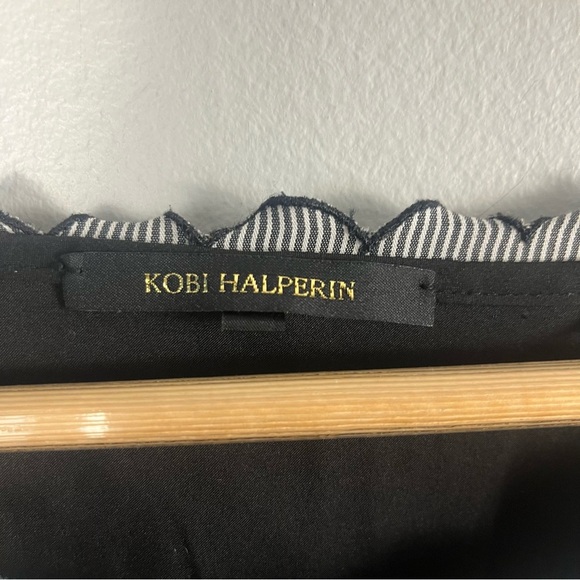 Kobi Halperin Joan Womens Shift Mini Casual Dress, Black/White size medium - Picture 4 of 9